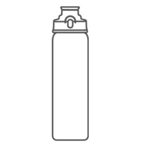 Custom water flask shape